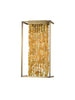 Alex 17 Inch Sconce shown in Light Antique Brass with Large Citrine Nuggets