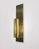 Polished Brass with Antiqued Ribbed Mirror 