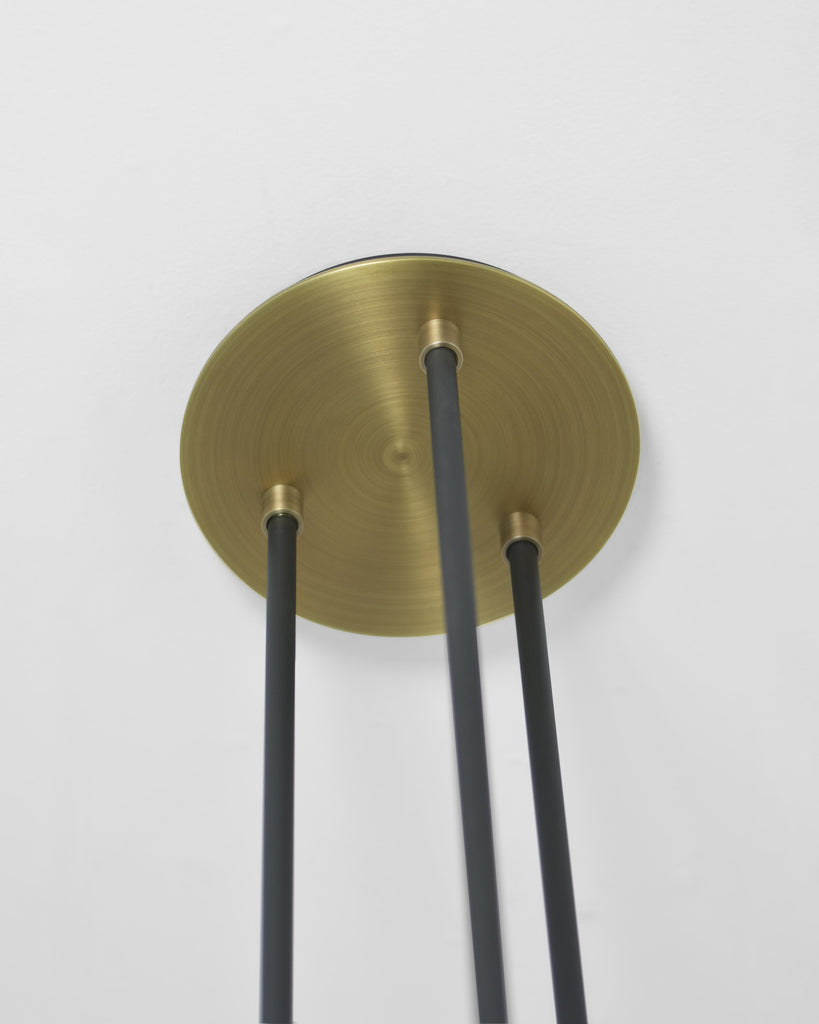 Light Antique Brass with Patinated Steel 